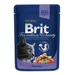 Brit Premium Cod Fish konservai katėms su menke 100g — 2 nuotrauka