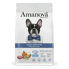 AMANOVA - Amanova Small begrūdis maistas šunims su ėriena