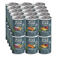 WILD FARM Superfood Mix Flavours 30x400g ėdalas šunims be grūdų
