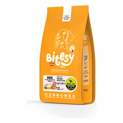 BITESY PLATINUM Monoprotein sausas maistas su antimi ir batatai šunims, 12kg