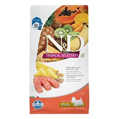 Farmina N&D Tropical Selection Mini Adult Salmon, Spelt, Oats & Tropical Fruits sausas maistas šunims
