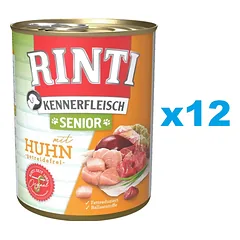 RINTI Kennerfleish Senior Chicken 12 x 800 g su vištiena vyresniems šunims