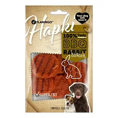 Flamingo Hapki BBQ Burger su triušiena, skanėstai šunims