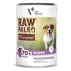 VetExpert Raw Paleo Puppy su antiena, drėgnas maistas šuniukams 400 g parduotuvėje vetprekes.lt