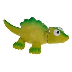 Šuns žaislas, dinozauras, vinilas, žalias, 21 cm