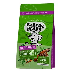 BARKING HEADS Bowl Lickin Goodness pašaras šunims su ėriena 2kg