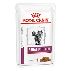 Renal (jautienos griežinėliai padaže) drėgnas pašaras katėms Royal Canin