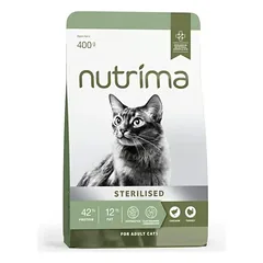 Nutrima Cat Adult Sterilised maistas katėms, 400g