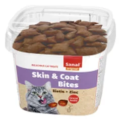 Sanal Skin Coat Bites skanėstai katėms, 75 g