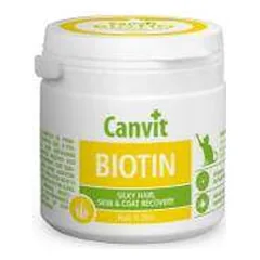 Canvit Biotin N100 papildai kačių kailio ir odos priežiūrai, 100 g