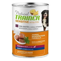 Natural Trainer Sensitive No Gluten M/M Duck konservai su antiena 400g