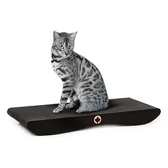 Canadian Cat Company draskymo lenta COMET, L 75 x B 30 x H 8 cm – dydis XL / tamsiai pilka, medžio raštu — 5 nuotrauka