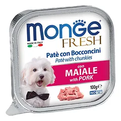 Monge Fresh konservai šunims su kiauliena, 100 g