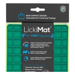 Laižymo kilimėlis LickiMat Dog Mini Tuff Playdate, žalias