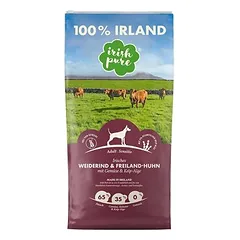 Irish Pure sausas maistas suaugusiems šunims, jautiena ir vištiena su daržovėmis ir kelp dumbliais