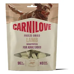 CARNILOVE Dog Freeze Dried Lamb 60g liofilizuoti skanėstai su aviena šunims