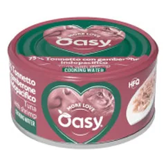 Oasy More Love konservai su tunu ir krevetėmis katėms, 70 g parduotuvėje pet24.lt