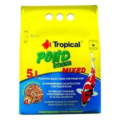Tropical Pond Sticks Mixed maistas Koi karpiams spalvotomis lazdelėmis 1000 ml — 3 nuotrauka