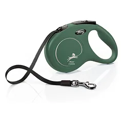 Flexi Classic Tape Lead įtraukiama pavadėlė šunims, M dydis, 5 m ilgio, maksimalus svoris 25 kg parduotuvėje Petz.lt