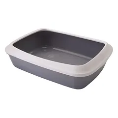Tualetas katėms Iriz, 50x36,5x11,5 cm, pilkas