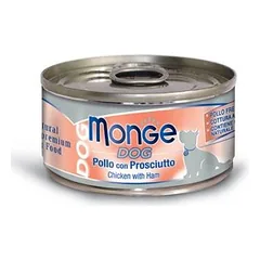 Monge Dog Pâté With Chicken And Ham drėgnas maistas suaugusiems šunims, 100 g