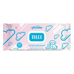 RECORD WET WIPES 20X30 CM TALC 80pcs parduotuvėje 1petshop.lt