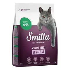 Smilla Adult begrūdis Sensitive su antiena, sausas maistas katėms, 3 - 4,9 kg — 4 nuotrauka