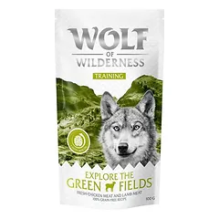 Wolf of Wilderness Training "Explore the Green Fields" su vištiena ir ėriena, skanėstai šunims — 2 nuotrauka
