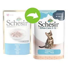 Schesir Cat Jelly Pouch drėgnas maistas katėms, ekonominė pakuotė 24 x 85 g — 3 nuotrauka