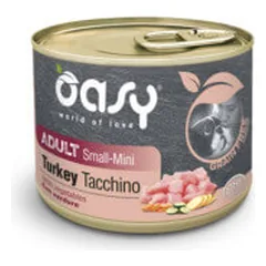 Oasy Grain Free Adult Small & Mini Turkey konservai su kalakutiena šunims - Pet24