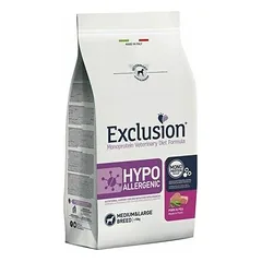 Exclusion Hypoallergenic šunų maistas su kiauliena ir žirniais M/L 2 kg