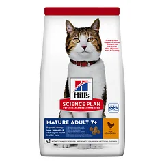 HILL'S SP Feline Mature sausas maistas vyresnio amžiaus katėms su vištiena 10 kg