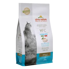 Almo Nature HFC Cat Adult su mėlynuoju merlanga sausas maistas suaugusioms katėms, 1,2 kg