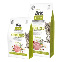 Brit Care sausas maistas sterilizuotoms katėms imunitetui stiprinti 7 kg