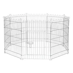 lionto modulinis metalinis aptvaras smulkiems gyvūnams su tinklu ir durelėmis, 59x38 cm — 2 nuotrauka