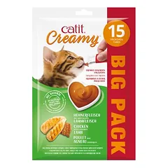 Catit Creamy Huhn & Lamm Bigpack 15 x 10 g