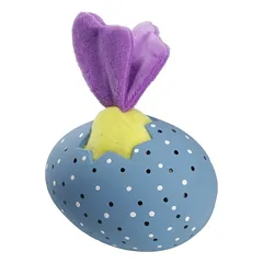 Šuns žaislas, kiaušinis, lateksas, violetinis, 11 cm — 2 nuotrauka
