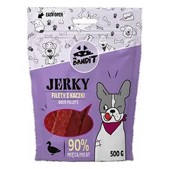 MR. BANDIT Jerky ančių filė šunims 500 g parduotuvėje 1petshop.lt
