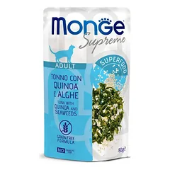 Monge Supreme Tuna With Quinoa & Seaweeds drėgnas maistas suaugusioms katėms, 80 g
