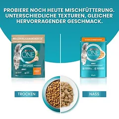 PURINA ONE Adult su vištiena ir pilno grūdo javais, sausas maistas katėms, 9,75 kg — 5 nuotrauka