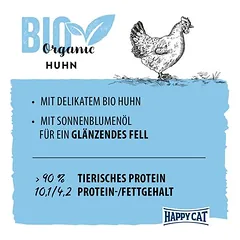 Happy Cat Bio Pouch drėgnas maistas katėms 6 x 85 g — 4 nuotrauka