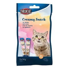 Trixie kreminis skanėstas katėms su krevetėmis, 5×14 g