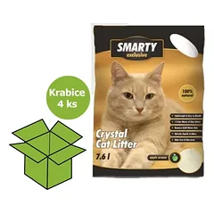 SMARTY išskirtinis silikatinis kraikas 7,6 l (4 vnt)