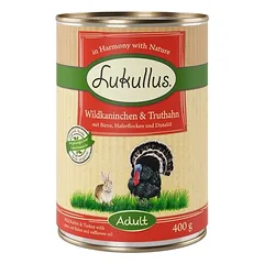 Lukullus Naturkost Adult drėgnas maistas šunims 6 x 400 g — 5 nuotrauka