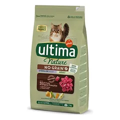 Ultima Nature No Grain Sterilized su jautiena, sausas maistas katėms — 2 nuotrauka
