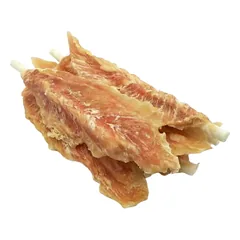 REAL DOG SNACKS Vištienos file ant odos pagaliukų (plunksnos) 500g