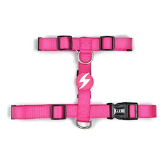 Dashi Solid Back Harness Pink - reguliuojami rožinės spalvos šunų pakinktai