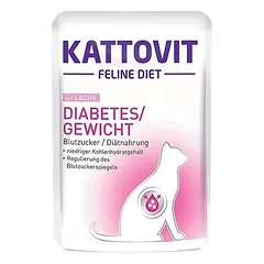 Kattovit Diabetas / Valgymas lašiša 85g paketėlis