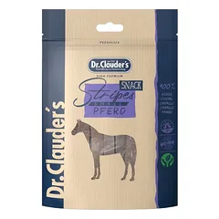 DR. CLAUDER’S vytintos arklienos skanėstas juostelėmis šunims ir katėms 80g