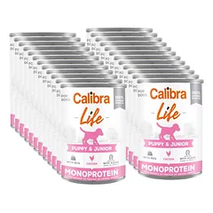 CALIBRA Dog Life Puppy & Junior Chicken 24x400g